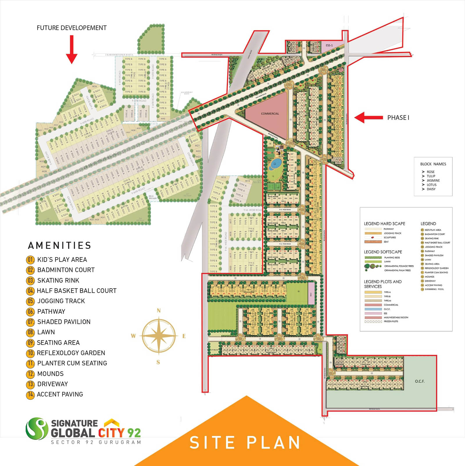 Master Plan of Signature Global City 92